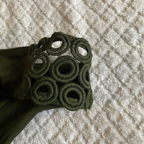 Becca Women’s Bikini Bottom, Size- Large. Color-Olive green, Size- L - Picture 6 of 7